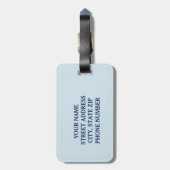 Aangepaste fysieke therapie bagagelabel (Achterkant verticaal)