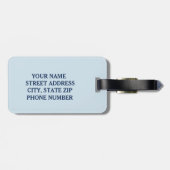 Aangepaste fysieke therapie bagagelabel (Achterkant horizontaal)