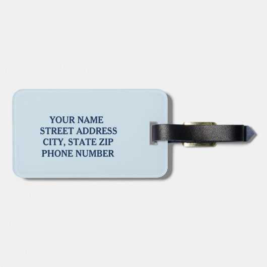 Aangepaste fysieke therapie bagagelabel (Achterkant horizontaal)