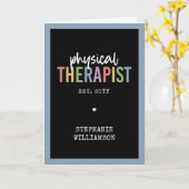 Aangepaste fysieke therapie PT Afstuderen Kaart (Gele Bloem)