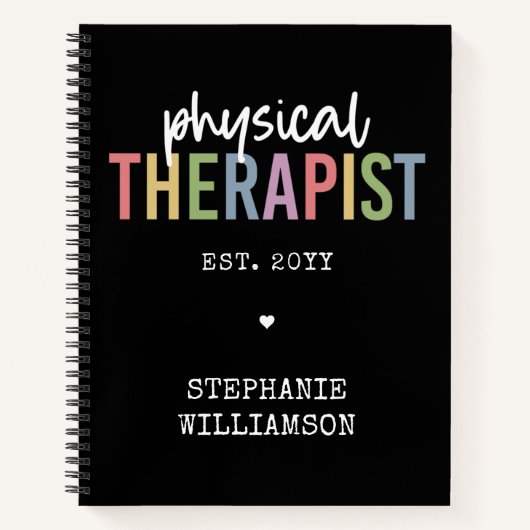 Aangepaste fysieke therapie PT Afstuderen Notitieboek (Voorkant)