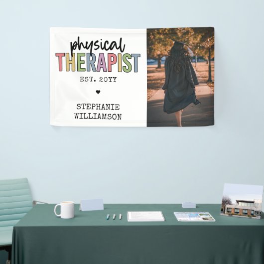 Aangepaste fysieke therapie PT Afstuderen Spandoek (Beurs)