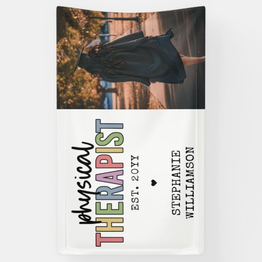 Aangepaste fysieke therapie PT Afstuderen Spandoek (Verticaal)