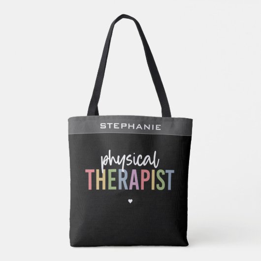 Aangepaste fysieke therapie PT Afstuderen Tote Bag (Achterkant)