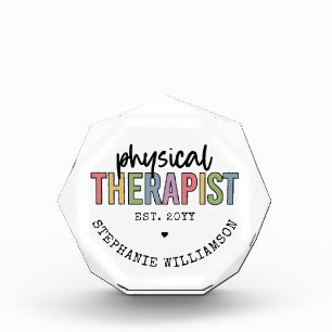 Aangepaste fysieke therapist PT Afstuderen cadeaus Fotoblokken
