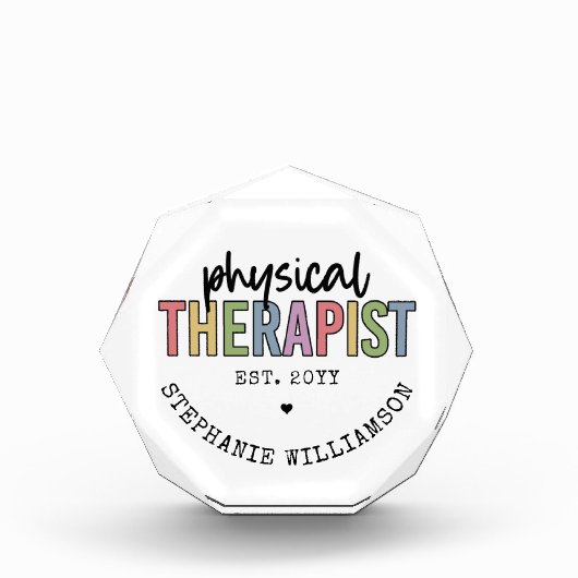 Aangepaste fysieke therapist PT Afstuderen cadeaus Fotoblokken (Voorkant)