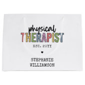Aangepaste fysieke therapist PT Afstuderen cadeaus Groot Cadeauzakje (Voorkant)