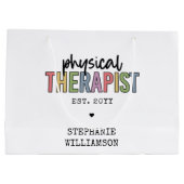 Aangepaste fysieke therapist PT Afstuderen cadeaus Groot Cadeauzakje (Achterkant)