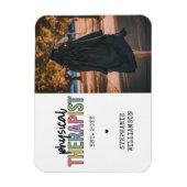 Aangepaste fysieke therapist PT Afstuderen cadeaus Magneet (Verticaal)