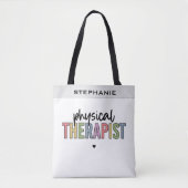 Aangepaste fysieke therapist PT Afstuderen cadeaus Tote Bag (Voorkant)