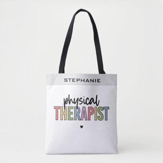 Aangepaste fysieke therapist PT Afstuderen cadeaus Tote Bag (Voorkant)