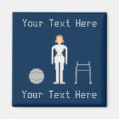 Aangepaste fysieke Vrouw therapie Magneet (Voorkant)