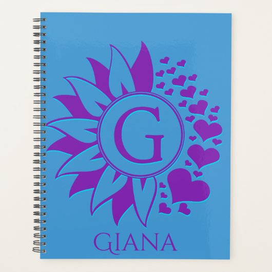 Aangepaste G-naamplanner, gepersonaliseerde planne Planner (Voorkant)