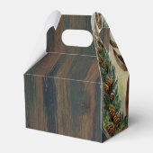 Aangepaste Gable Box Rustic STAG Deer Bedankdoosjes (Achterkant)