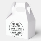 Aangepaste Gable Favoriete Boxen 25% OFF Bulk Kope Bedankdoosjes (Voorkant)