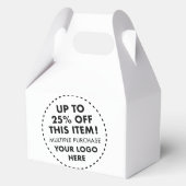 Aangepaste Gable Favoriete Boxen 25% OFF Bulk Kope Bedankdoosjes (Achterkant)