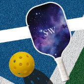 Aangepaste Galaxy Initialen Kosmisch Ontwerp Pickleball Paddle
