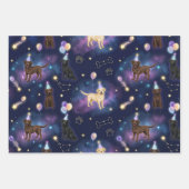 aangepaste Galaxy Labrador Retriever verjaardag  Inpakpapier Vel (Voorkant 2)