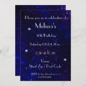 Aangepaste galaxy Party Kaart (Voorkant / Achterkant)