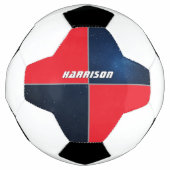 Aangepaste Galaxy Ruimte Persoonlijk Voetbal (Voorkant)