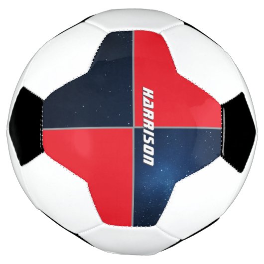 Aangepaste Galaxy Space gepersonaliseerd Voetbal (Gedraaid)