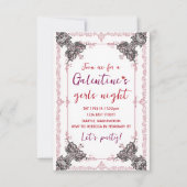 Aangepaste Galentine-feestuitnodiging RSVP Kaartje (Voorkant)