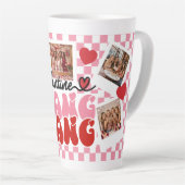 Aangepaste Galentine's Gang Fotocollage Latte Mok (Rechterhoek)