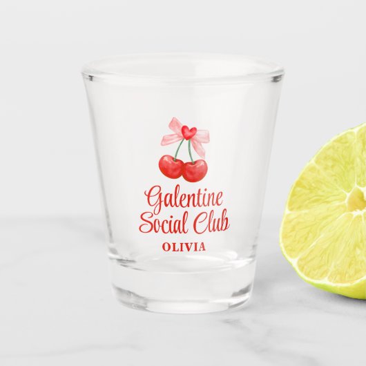 Aangepaste Galentine's Party Favoriet Gift, Gescho Shot Glas (Voorkant)