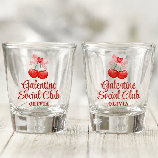 Aangepaste Galentine's Party Favoriet Gift, Gescho Shot Glas