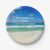 Aangepaste galerij voor prachtige oceaanfotografie papieren bordje (Voorkant)