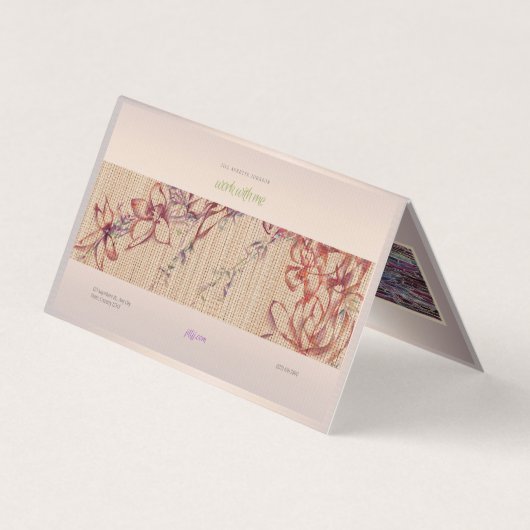 Aangepaste galerij Zakelijke QR code Kaart brochur Visitekaartje (Achterkant)