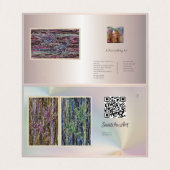 Aangepaste galerij Zakelijke QR code Kaart brochur Visitekaartje (Binnenkant ongevouwen)