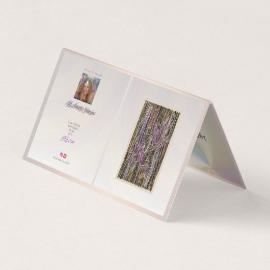 Aangepaste galerij Zakelijke QR code Kaart brochur Visitekaartje (Voorkant)