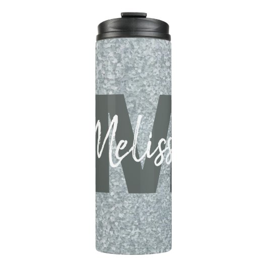 Aangepaste galvaniseerde metalen thermosbeker (Voorkant)