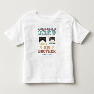 Aangepaste gamer nivelleren tot Big Brother Kinder Shirts