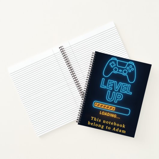 Aangepaste Gamer Notitieboek voor Jongens (Binnen)