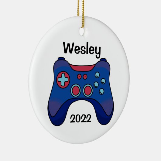 Aangepaste gamer-versiering keramisch ornament (Rechts)