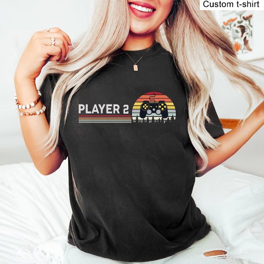 Aangepaste gaming zwangerschapsaankondiging t-shirt