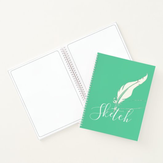 Aangepaste ganzenveer notitieboek (Binnen)