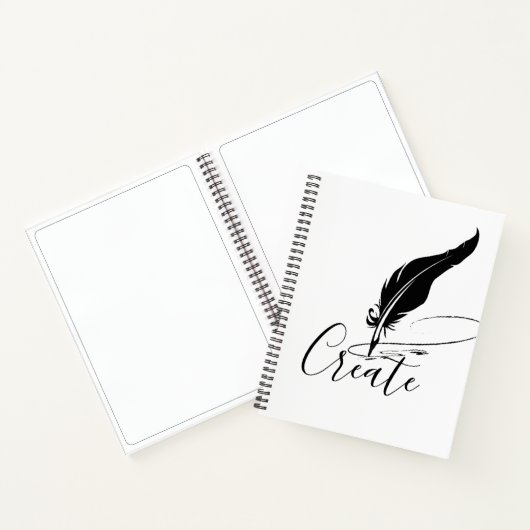 Aangepaste ganzenveer notitieboek (Binnen)