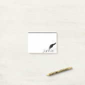 Aangepaste ganzenveer  post-it® notes (Op bureau)
