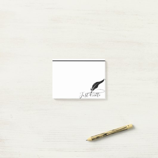 Aangepaste ganzenveer post-it® notes (Op bureau)
