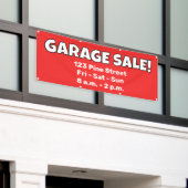 Aangepaste GARAGE SALE! Banner (Buitenkant Gebouw)