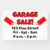 Aangepaste GARAGE SALE! Banner (Horizontaal)