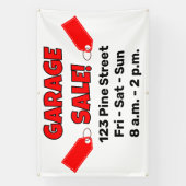 Aangepaste GARAGE SALE! Banner (Verticaal)