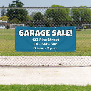 Aangepaste GARAGE SALE! Banner