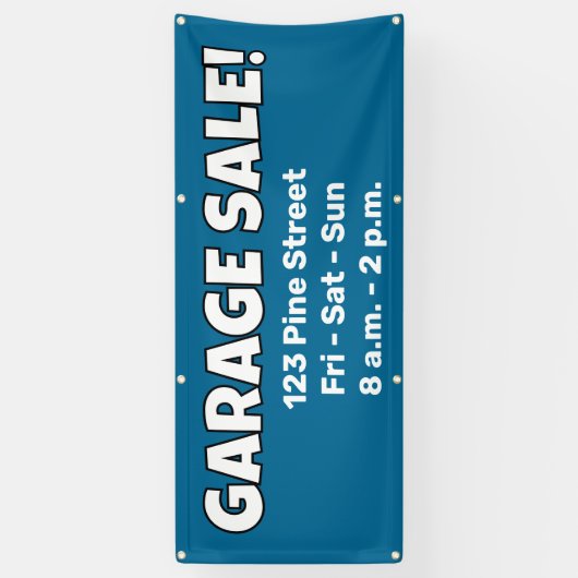 Aangepaste GARAGE SALE! Banner (Verticaal)