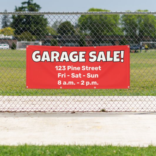 Aangepaste GARAGE SALE!-banner Spandoek (Insitu)