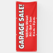 Aangepaste GARAGE SALE!-banner Spandoek (Verticaal)