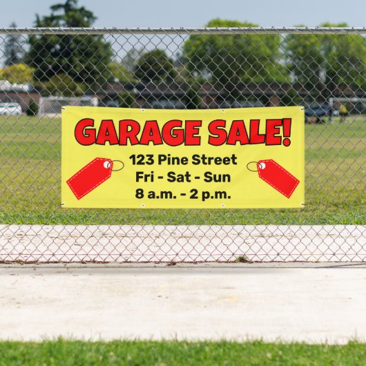 Aangepaste GARAGE SALE!-banner Spandoek (Insitu)